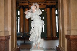 05 Marble Female Statue At Beginning Of Tour Teatro Colon Buenos Aires
